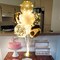 2 Sets Balloon Stand Kit Silver with String Light Table Centerpiece Reusable Balloon Decorations for Party (Silver)